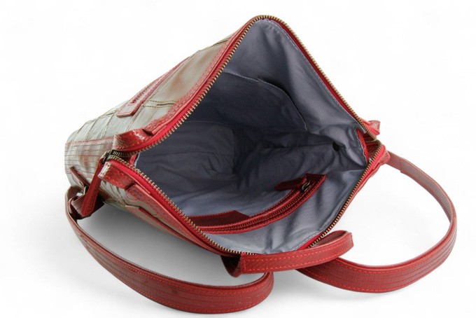 Small Backpack | Leather & Fire-hose from Elvis & Kresse