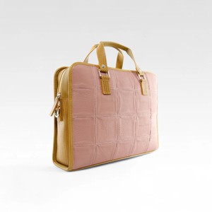 Compact Briefcase | Leather & Fire-hose from Elvis & Kresse