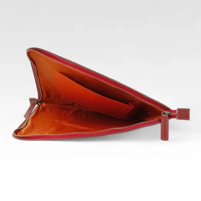 Folio Laptop Case | Leather & Fire-hose from Elvis & Kresse
