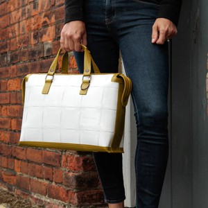 Metropolitan Bag | Leather & Fire-hose from Elvis & Kresse