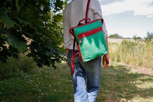 Small Backpack | Leather & Fire-hose from Elvis & Kresse