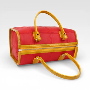 Small Post Bag | Leather & Fire-hose from Elvis & Kresse