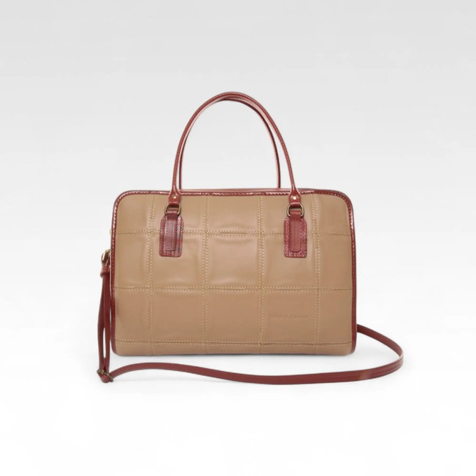 Large Post Bag | Leather & Fire-hose from Elvis & Kresse