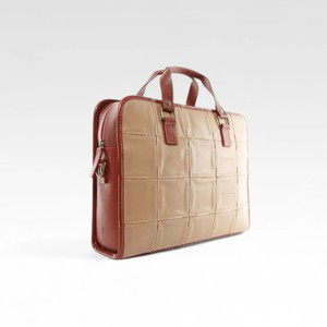 Compact Briefcase | Leather & Fire-hose from Elvis & Kresse