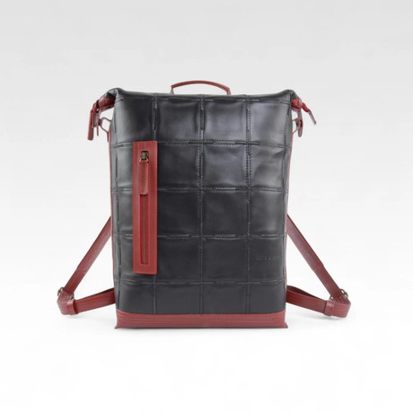 Large Backpack | Leather & Fire-hose from Elvis & Kresse