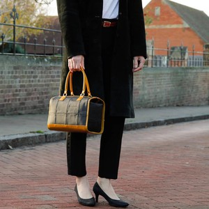 Small Post Bag | Leather & Fire-hose from Elvis & Kresse