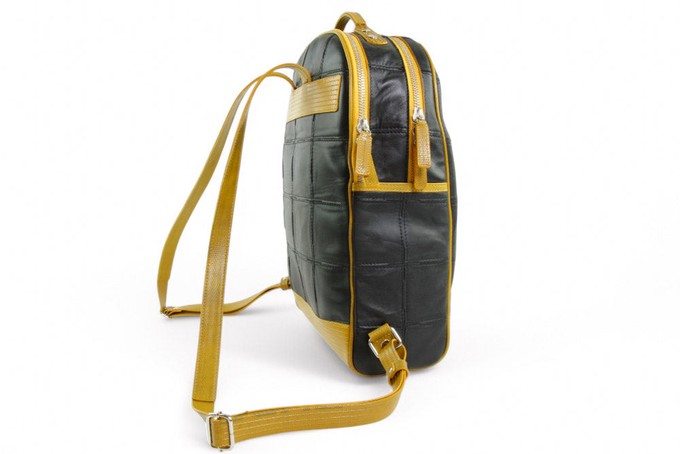 Voyager Backpack | Leather & Fire-hose from Elvis & Kresse