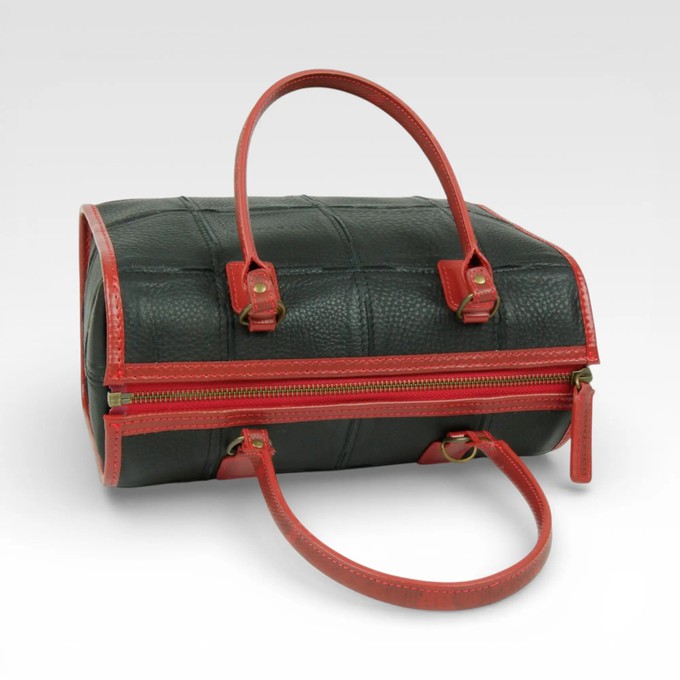 Small Post Bag | Leather & Fire-hose from Elvis & Kresse