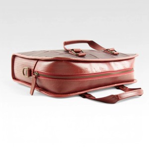 Compact Briefcase | Leather & Fire-hose from Elvis & Kresse