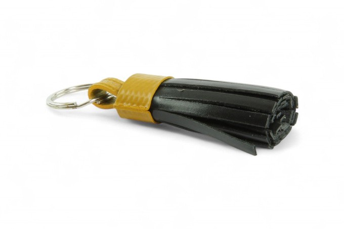 Tassel Keyring | Leather & Fire-hose from Elvis & Kresse