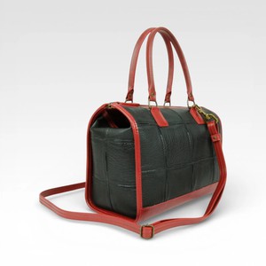 Small Post Bag | Leather & Fire-hose from Elvis & Kresse
