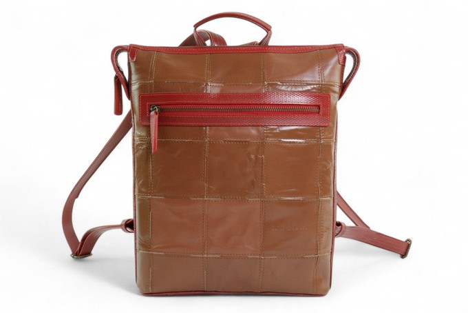 Small Backpack | Leather & Fire-hose from Elvis & Kresse