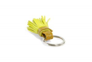 Mini Tassel Keyring | Leather & Fire-hose from Elvis & Kresse