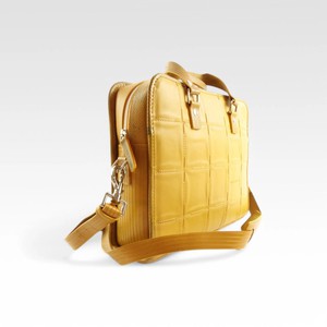 Compact Briefcase | Leather & Fire-hose from Elvis & Kresse