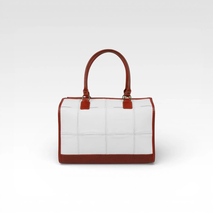 Small Post Bag | Leather & Fire-hose from Elvis & Kresse
