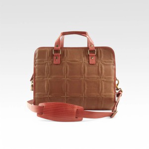 Compact Briefcase | Leather & Fire-hose from Elvis & Kresse
