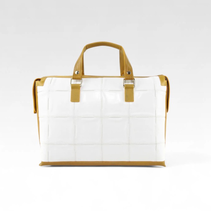 Metropolitan Bag | Leather & Fire-hose from Elvis & Kresse