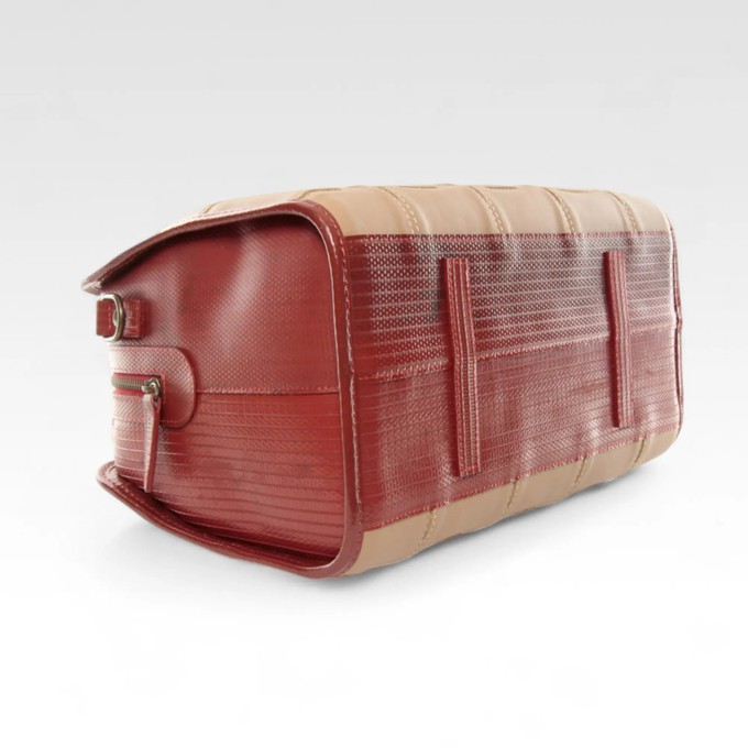 Large Post Bag | Leather & Fire-hose from Elvis & Kresse