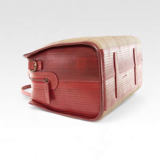 Large Post Bag | Leather & Fire-hose from Elvis & Kresse
