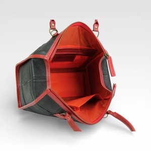 Small Post Bag | Leather & Fire-hose from Elvis & Kresse
