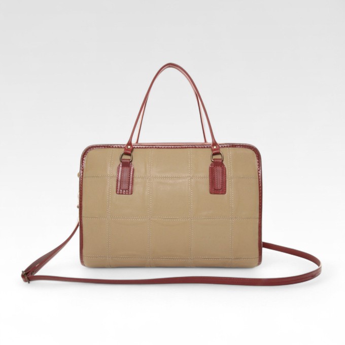 Large Post Bag | Leather & Fire-hose from Elvis & Kresse