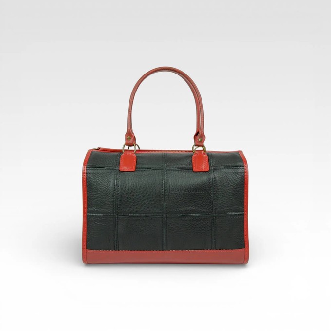 Small Post Bag | Leather & Fire-hose from Elvis & Kresse