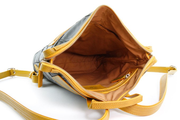 Small Backpack | Leather & Fire-hose from Elvis & Kresse