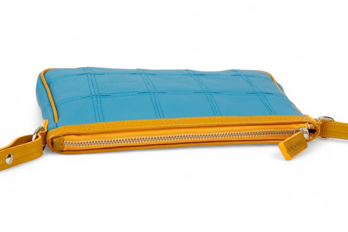 Crossbody Clutch Bag | Leather & Fire-hose from Elvis & Kresse