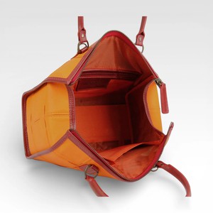 Small Post Bag | Leather & Fire-hose from Elvis & Kresse