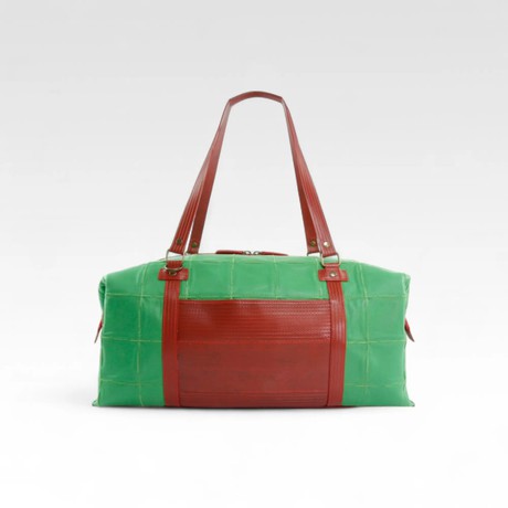Weekend Bag | Leather & Fire-hose from Elvis & Kresse