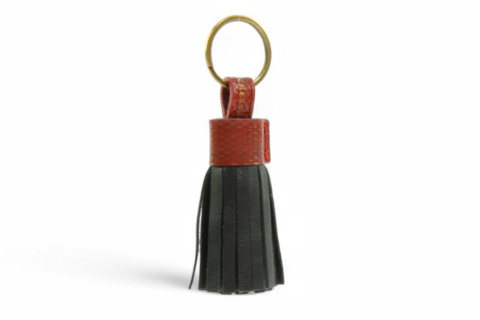 Tassel Keyring | Leather & Fire-hose from Elvis & Kresse