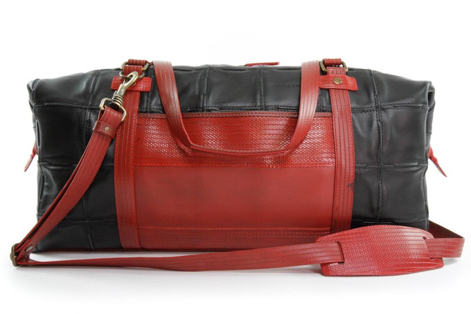 Weekend Bag | Leather & Fire-hose from Elvis & Kresse