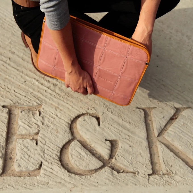 Laptop Sleeve  | Leather & Fire-hose from Elvis & Kresse
