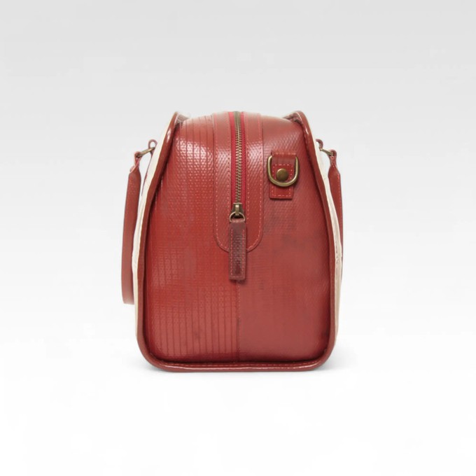 Large Post Bag | Leather & Fire-hose from Elvis & Kresse
