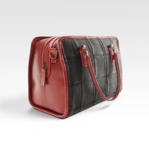Large Post Bag | Leather & Fire-hose from Elvis & Kresse