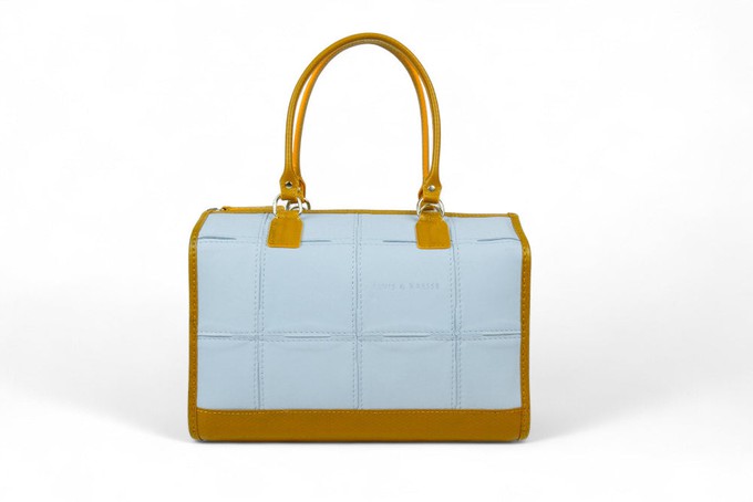 Small Post Bag | Leather & Fire-hose from Elvis & Kresse