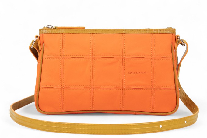 Crossbody Clutch Bag | Leather & Fire-hose from Elvis & Kresse