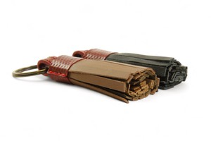 Tassel Keyring | Leather & Fire-hose from Elvis & Kresse
