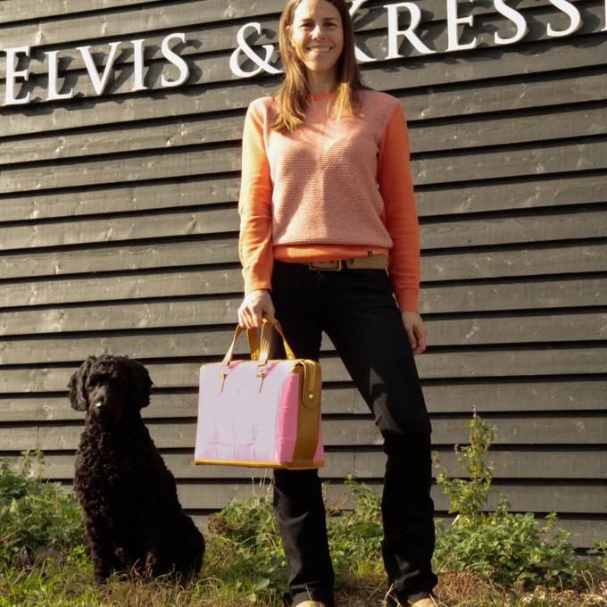Metropolitan Bag | Leather & Fire-hose from Elvis & Kresse