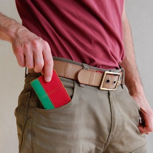 Card Holder | Leather & Fire-hose from Elvis & Kresse