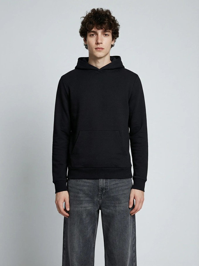 Made in France black hoodie from ERVERTE Paris