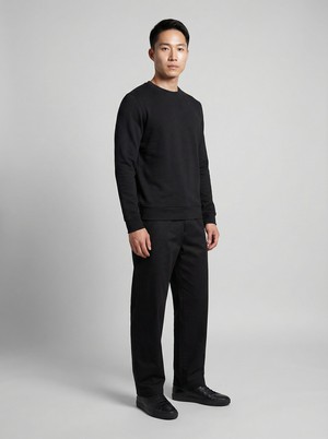 Made in France black sweatshirt from ERVERTE Paris
