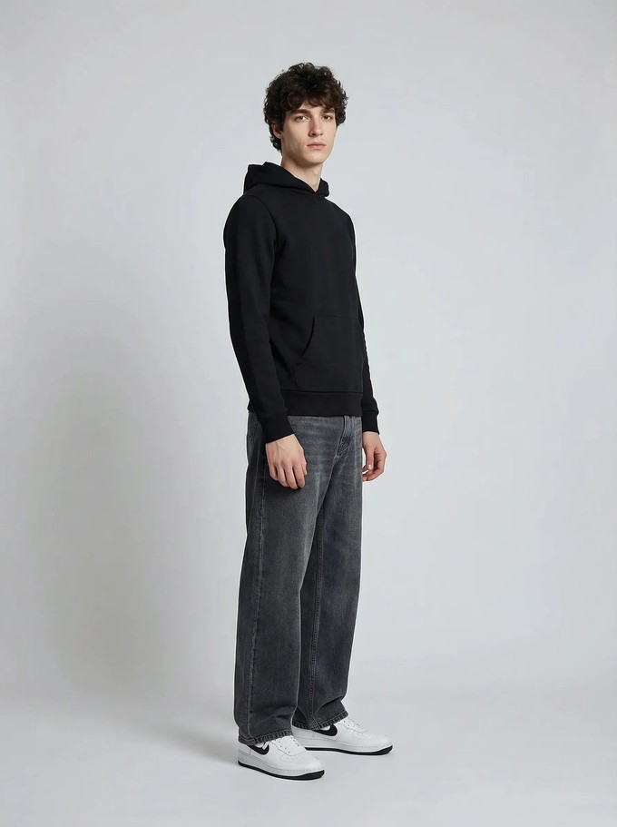 Made in France black hoodie from ERVERTE Paris