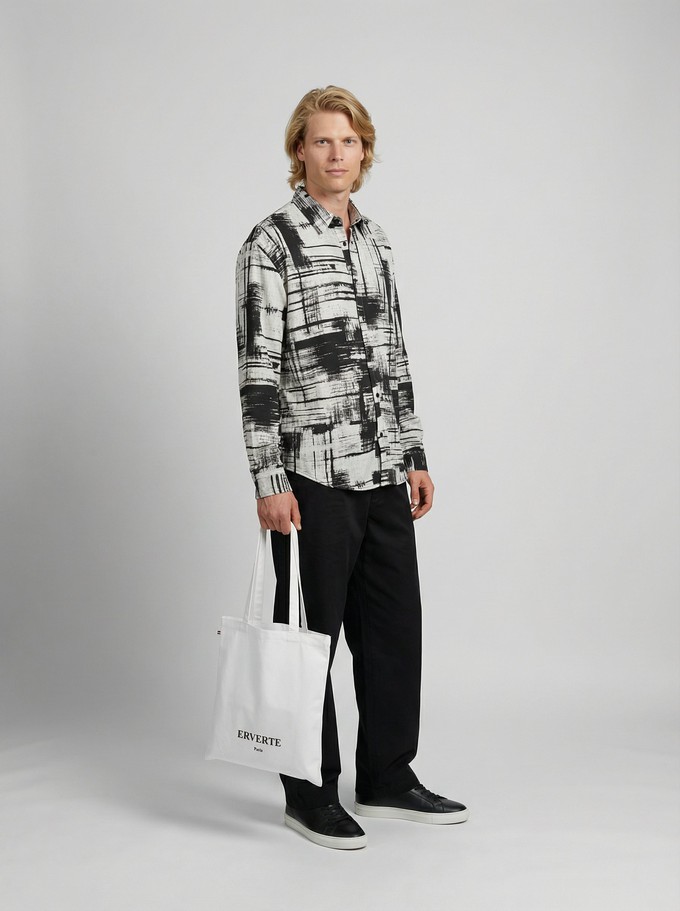 Made in France white Tote bag from ERVERTE Paris