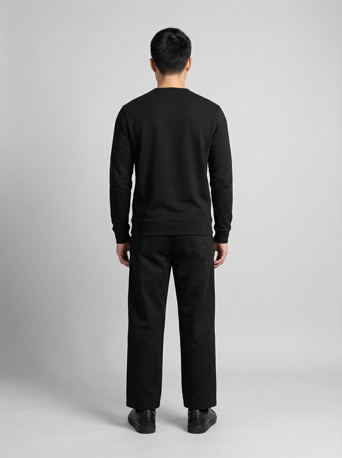 Made in France black sweatshirt from ERVERTE Paris