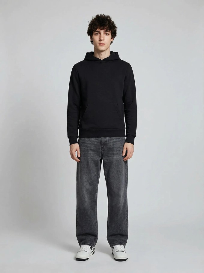 Made in France black hoodie from ERVERTE Paris