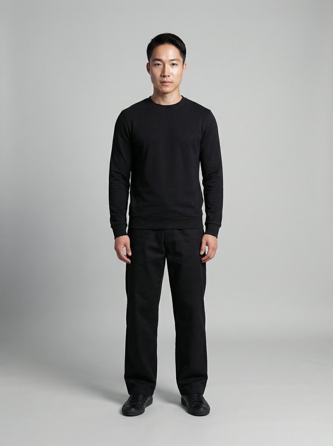 Made in France black sweatshirt from ERVERTE Paris