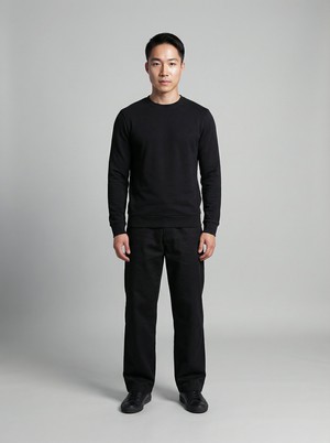 Made in France black sweatshirt from ERVERTE Paris