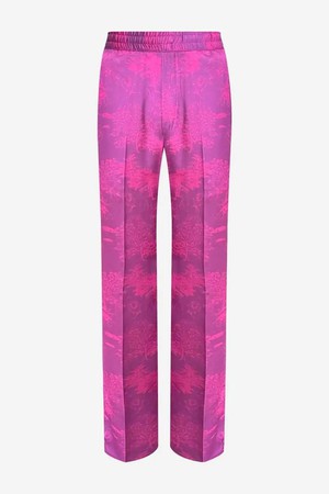 French-Made 100% Silk Savanna Print Pants from ERVERTE Paris