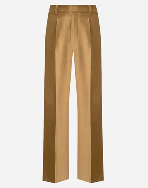 French-Made Thick Cold Wool Pleated High-Waisted Pants from ERVERTE Paris
